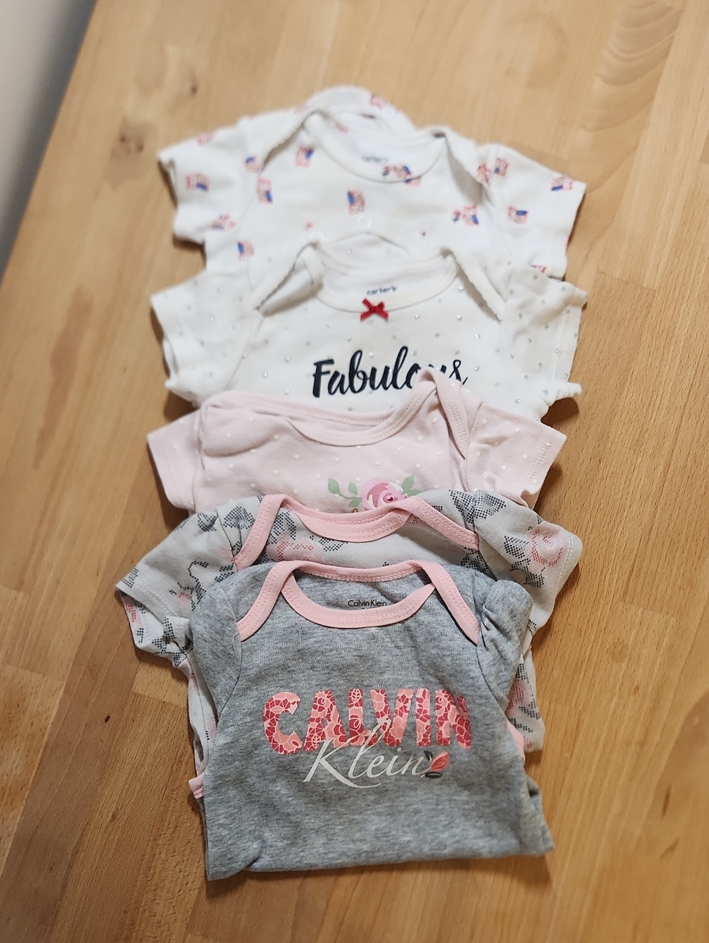 Bundle Of 5 Baby Girl Onsies